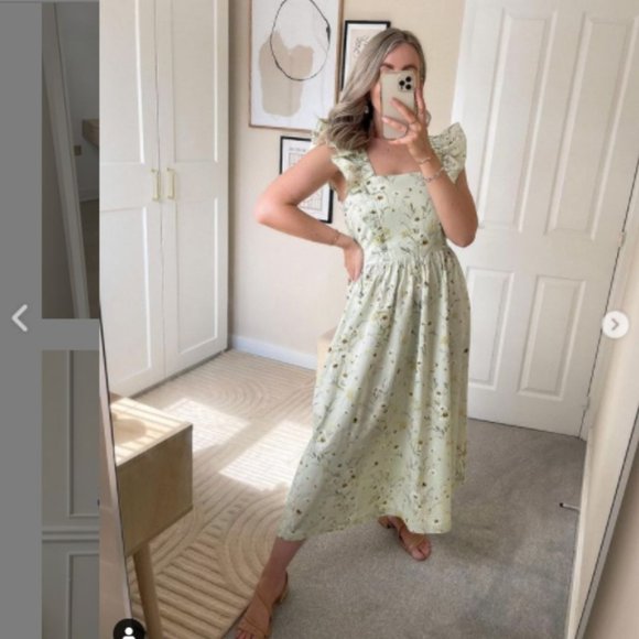 H&M Wildflower Collection Floral Poplin Dress - Picture 3 of 16